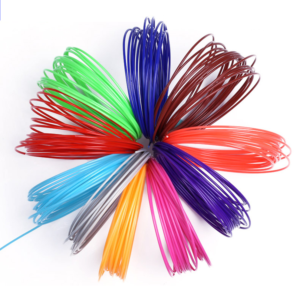 microgood 10/20 Colors 5m 1.75mm PLA Refill Filament Consumable for 3D Printer Drawing Pen