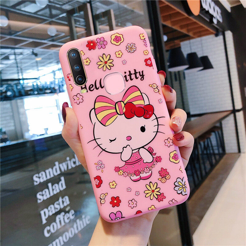 Pink Cartoon For VIVO Y11 Y12 Y15 Y17 U10 Casing Cute Hello Kitty Phone Case Soft Silicone Back Cover