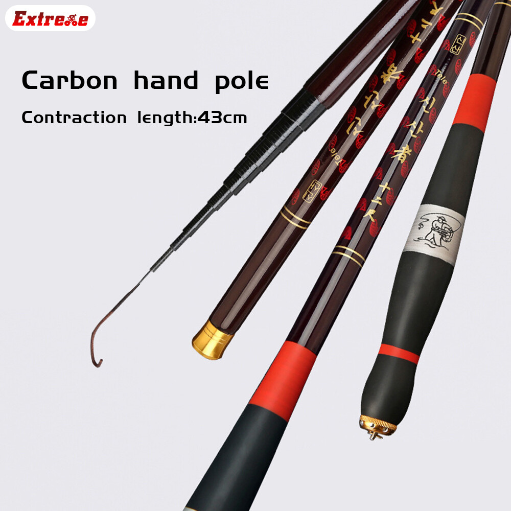 Extreme Portable Mini Fishing Rod Pocket Ultra Short Fishing Rod Female Male Adult Rod Carbon Hand Rod 28 Adjustment Pocket Short Section Fishing Rod