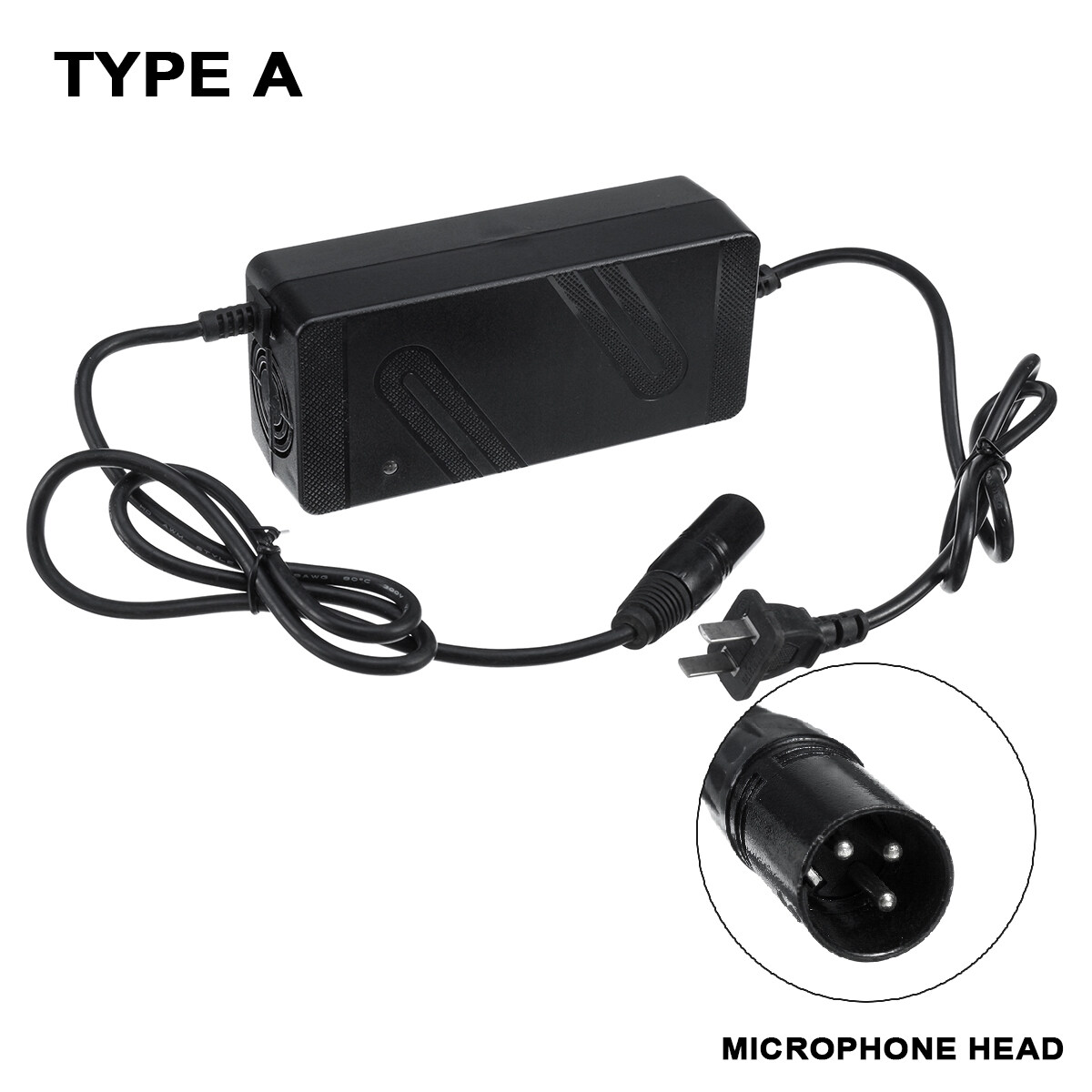 【Microphone HEAD】180-240V 36V 2A Li Ionแบตเตอรี่ลิเธียมChargerสกู๊ตเตอร์หรือจักรยานยนต์ไฟฟ้าจักรยาน