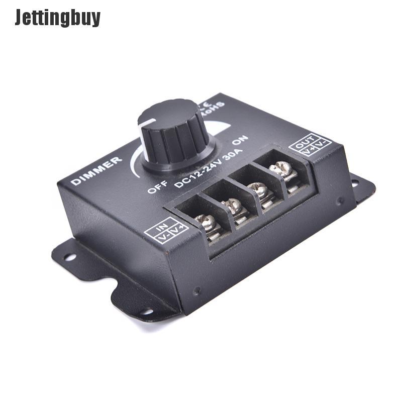 [Jettingbuy] Hot sale Công Tắc Điều Chỉnh Độ Sáng LED DC 12V 24V Bộ Điều Chỉnh Điện Áp 30A 360W Bộ Điều Chỉnh Độ Sáng Có Thể Điều Chỉnh