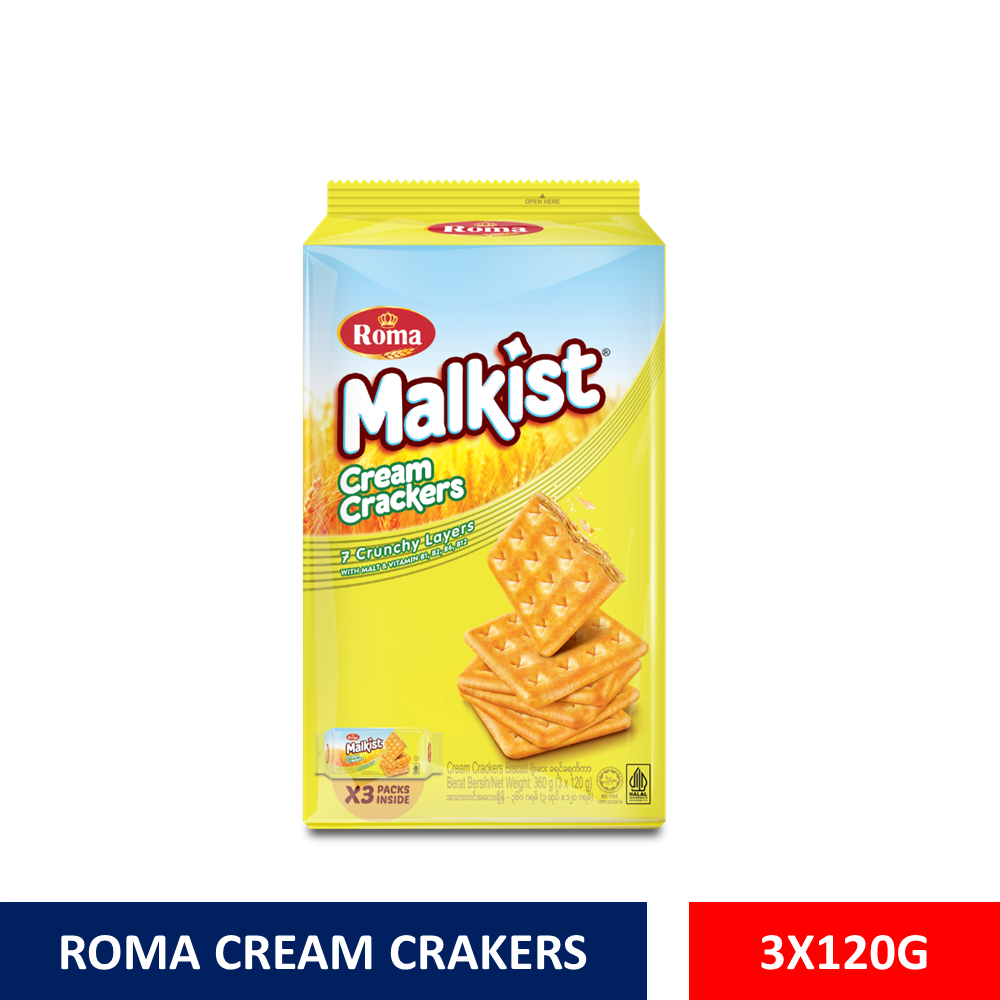 Roma Biscuit 360g (3x120g) Cream Crackers Lazada