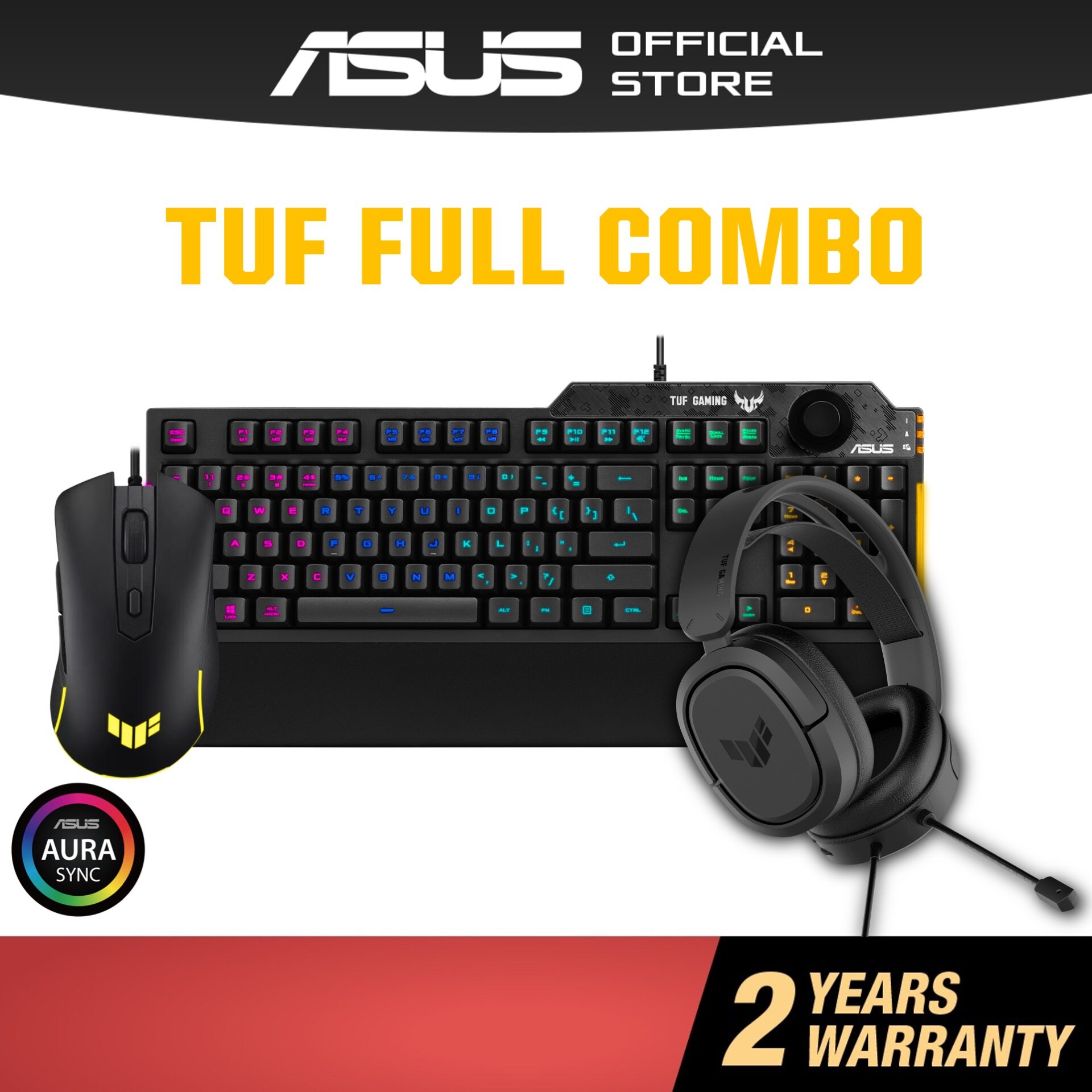ASUS TUF Gaming Keyboard Mouse Combo Bundle TUF Gaming M3 and TUF