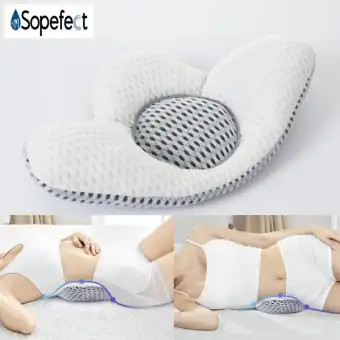 Sopefect Leaf Shape Back Pillow With Buckwheat Sleep Pillow Bed