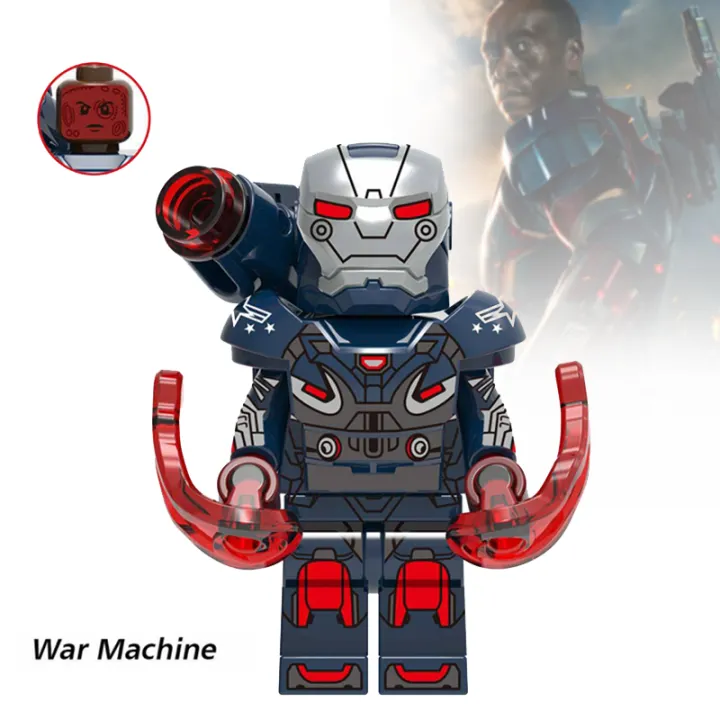 Marvel minifigs-war machine-block compatible
