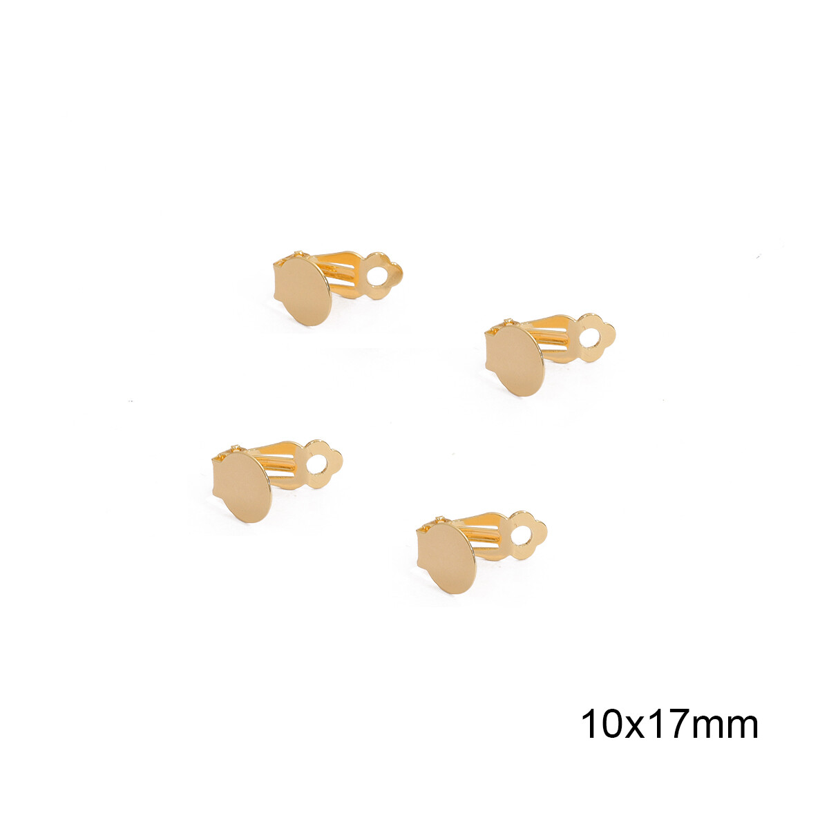 10pcs/Bag Copper with 18K Gold Plated Earring Hook Clasp Lever Back Open Loop For DIY Earring Clips Clasp Jewelry Making Accessories