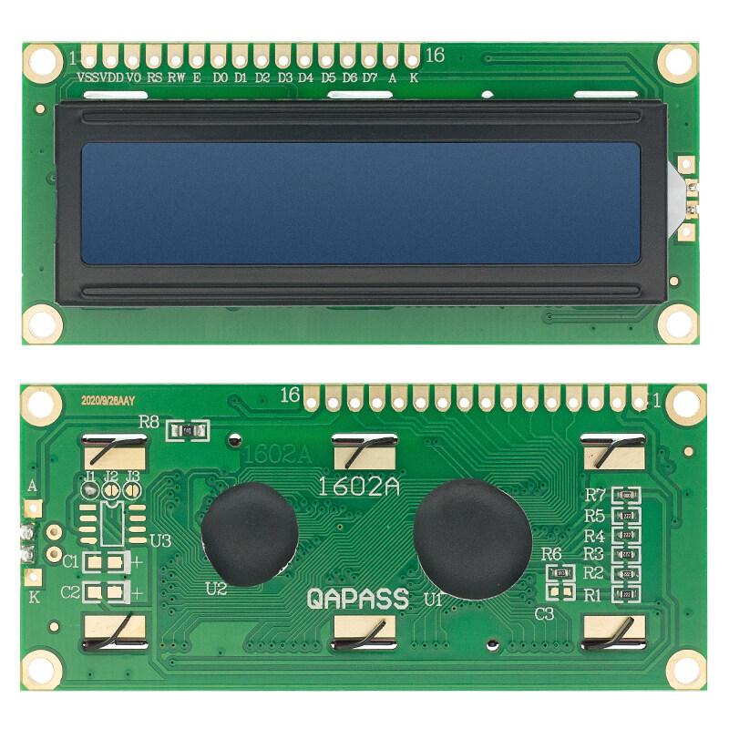 LCD1602 1602 LCD Module Blue Yellow Green Screen 16x2 Character LCD ...