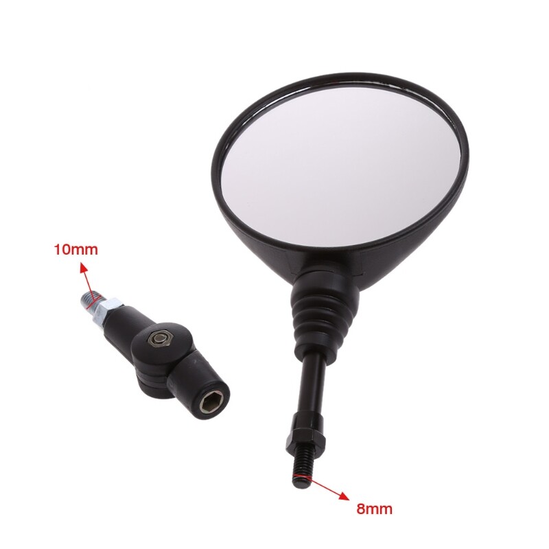 Universal Folding Motorcycle Side Rearview Mirror 10mm For Yamaha Honda