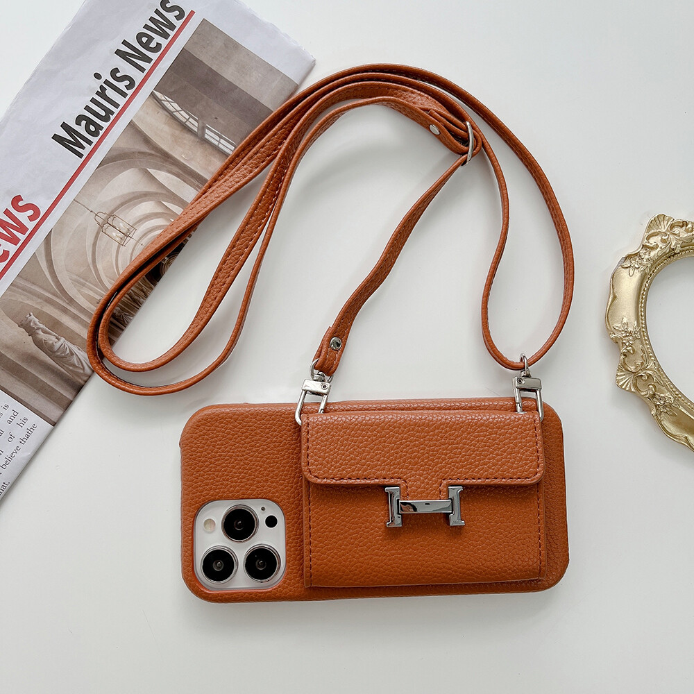 Leather card holder wallet phone case hardware pocket for iphone 15 pro max iphone 14 pro max iphone 13 pro max iphone 11 pro iphone 12 pro 13 mini xr xs max x 8 7 plus se 2022 case luxury soft silicone lanyard strap chain crossbody cover