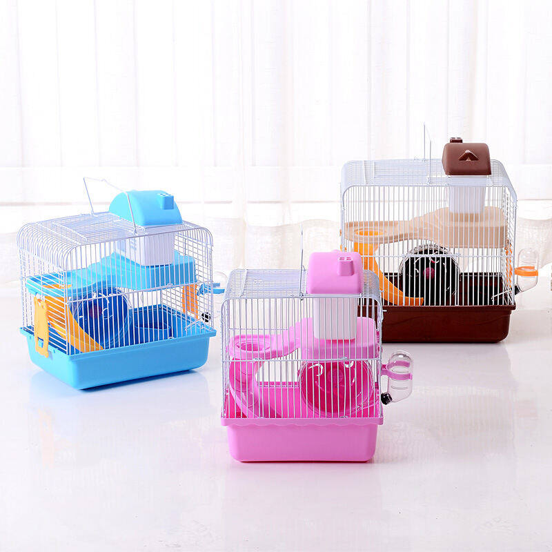 Teeker Gerbil and Hamster Cage Base Promotes Instinctual Burrowing While Containing Litter and Debris Includes ALL Accessories and Play Tunnels