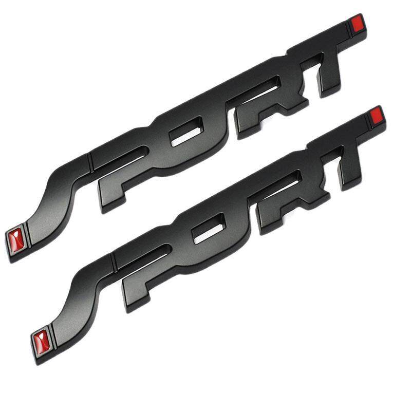 SZR 2 Chiếc 3D Kim Loại THỂ THAO Ô Tô Cao Cấp Mặt Fender Phía Sau Thân Cây Quốc Huy Huy Hiệu Tường cho JEEP BMW Dodge Mercedes benz Chrysler TOYOTA Honda Nissan Kia Hyundai Chevrolet Ford (Đen).