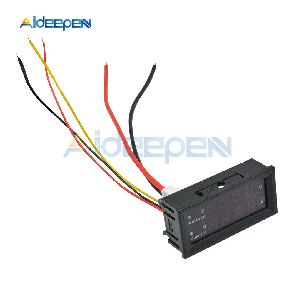 M4430 Mini Digital Voltmeter, Current and Voltage Meter Detector, Dual Led Screen, 100V, 200V