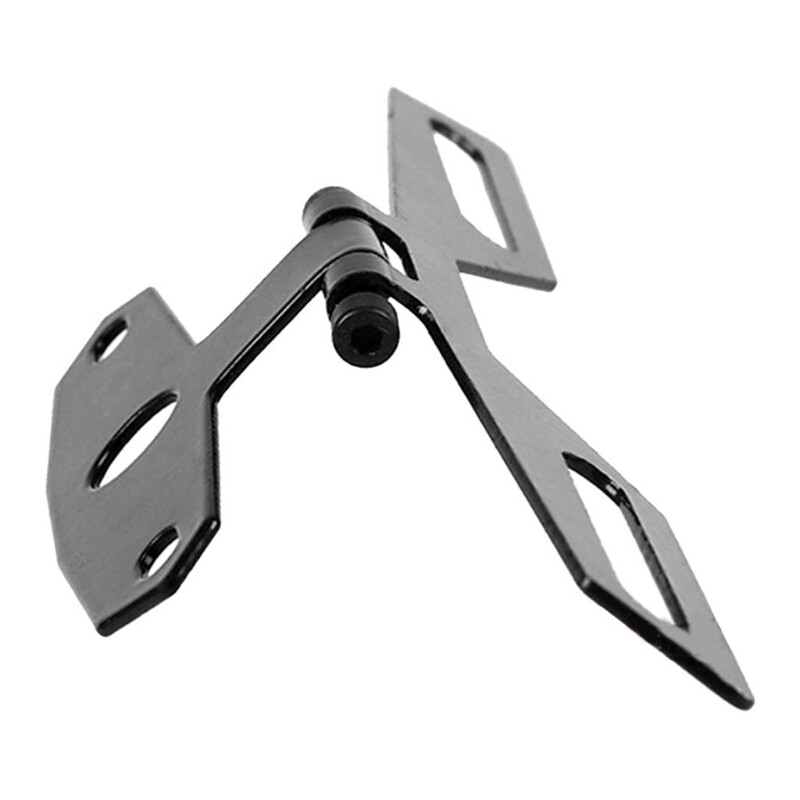 【Ready Stock】Motorcycle License Plate Bracket Taillight Fixed Folding Number Plate Frame Holder Light Mount Universal Motorbike Parts