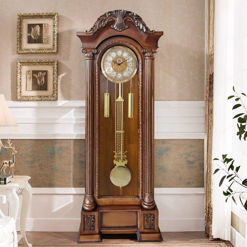 German Hermle Movement European Style the Grandfather Clock Living Room