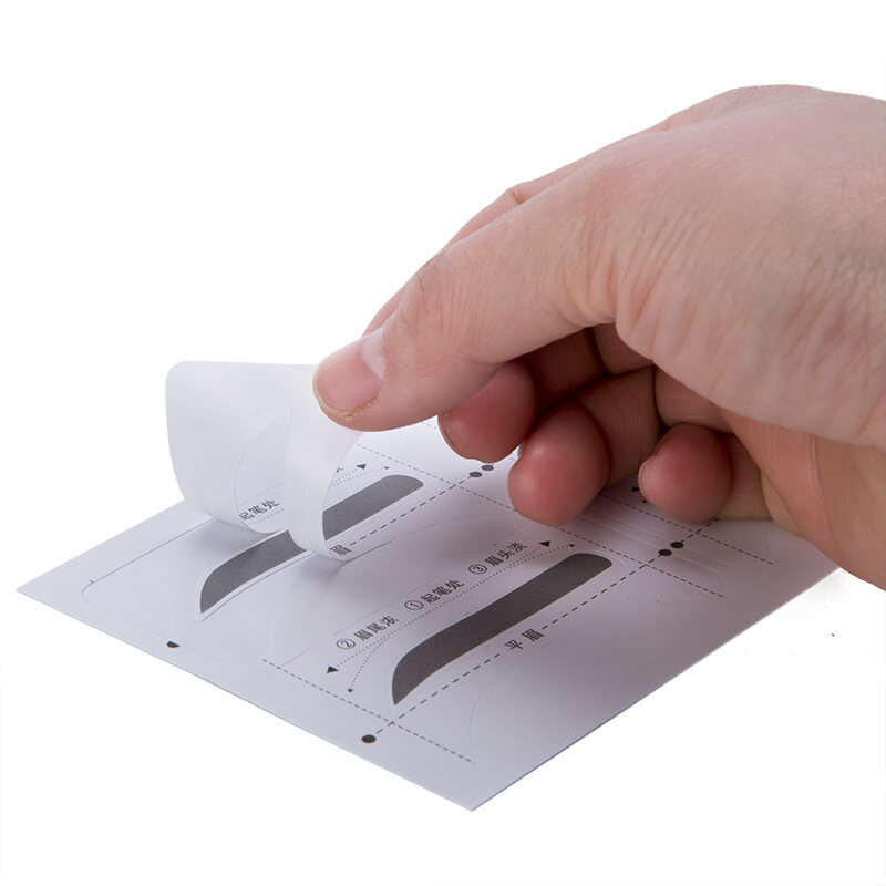 Lazy Quick Eyebrow Stickers Eyebrow Card Template Eyebrow Aids Guide Tattoos Makeup Tools Adjustable