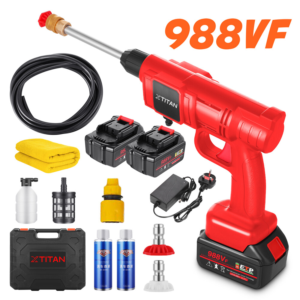 【1 Year Warranty】XTITAN 988VF 12.0Ah Car Water Jet Wash High Pressure