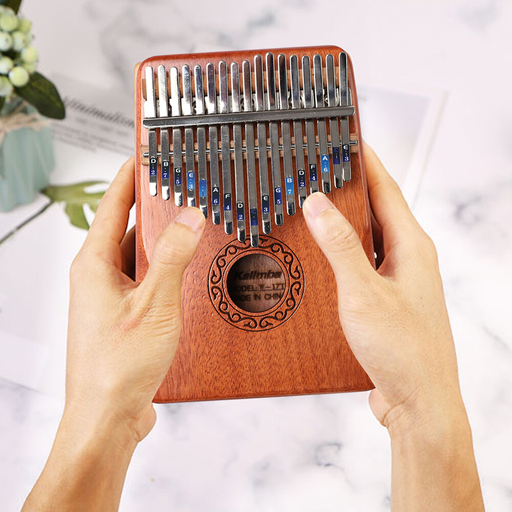 2 Miếng Dán Cân Kalimba Đề Can Ghi Chú Phím Đàn Piano Ngón Tay Cái Nhạc Cụ