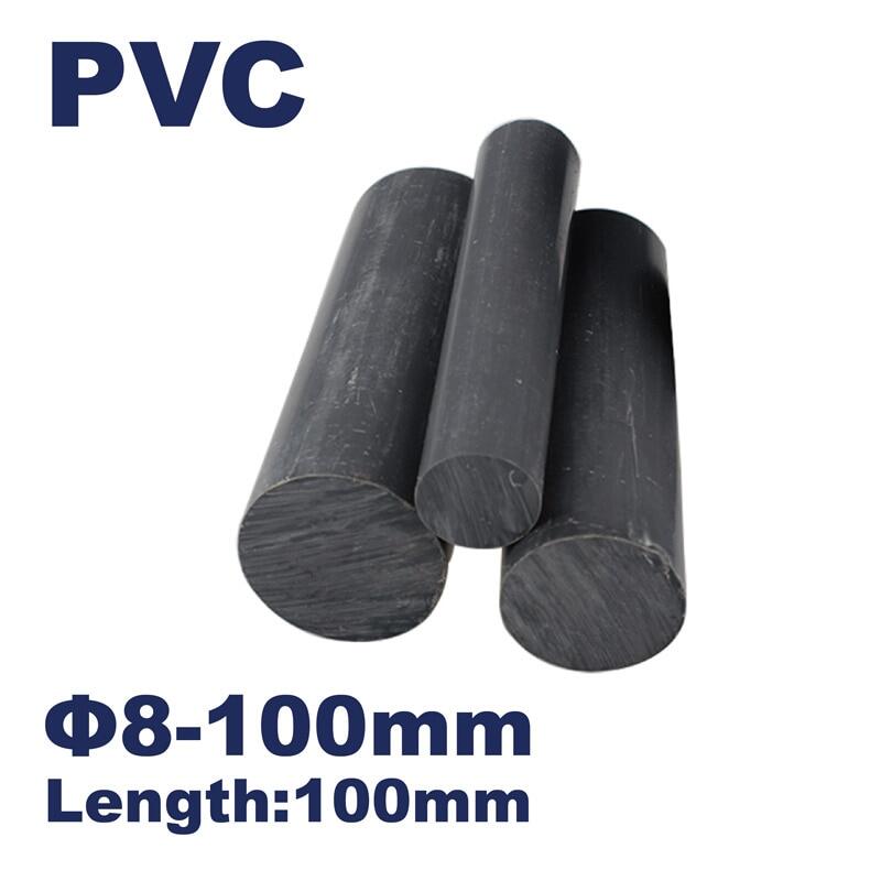 Black Plastic Pvc Round Rod Bar Engineering Tools Diameter 8mm To 100mm