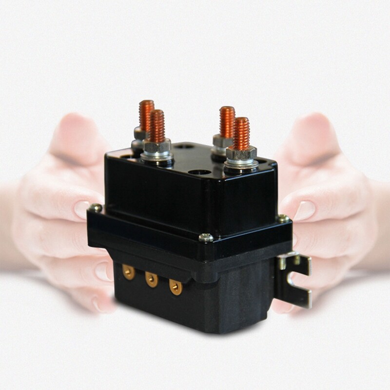 Auto Car Electromagnetic Relay Switch Solenoid Relay Contactor Winch Rocker Switch Thumb For ATV/UTV Universal 12V 250A