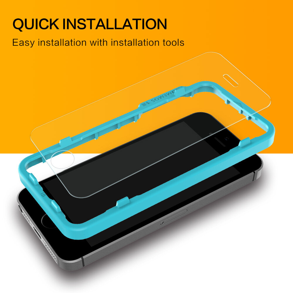 Miếng Dán Bảo Vệ Màn Hình Kính Cường Lực SmartDevil, Dành Cho Iphone 5 5s Iphone Màng Nano Chống Ánh Sáng Xanh Chống Vân Tay Mạ Phủ Sóng Không Toàn Bộ 5se