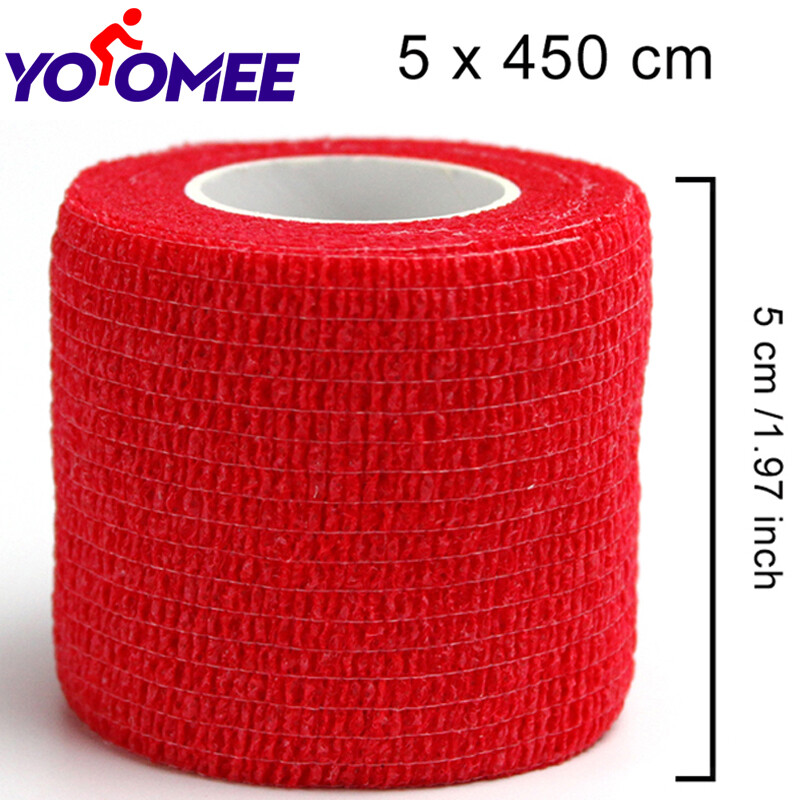 Yoomee 1Pcs Self Adhesive Elastic Bandage Non-woven Fabric Tape Protective Gear Knee Elbow Support Injury Pad