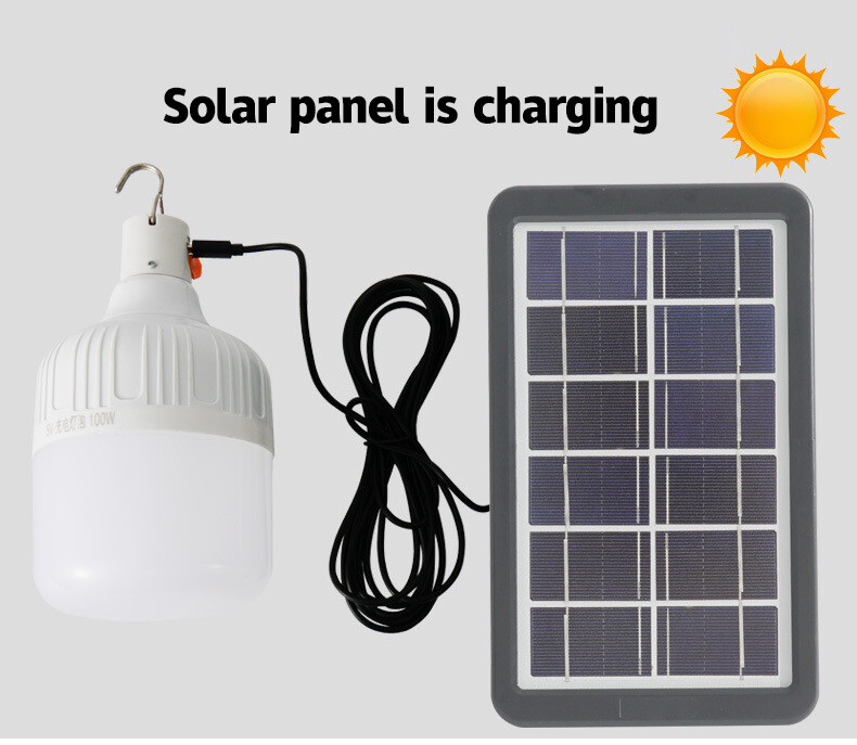 LED Light solar light bulb led bulbs for home Wireless light bulb Solar Lights Solar Panel Flashing Lights 40/80/100w Portable Bulb Ball Outdoor Emergency Lighting Tent Light Camping Light