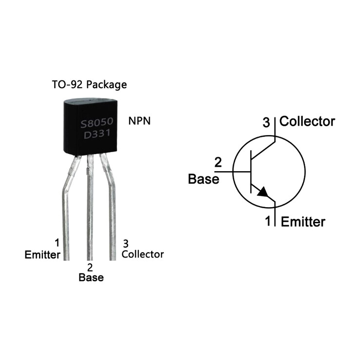 Combo 10 Transistor S8050 TO-92 40V 1.5A NPN