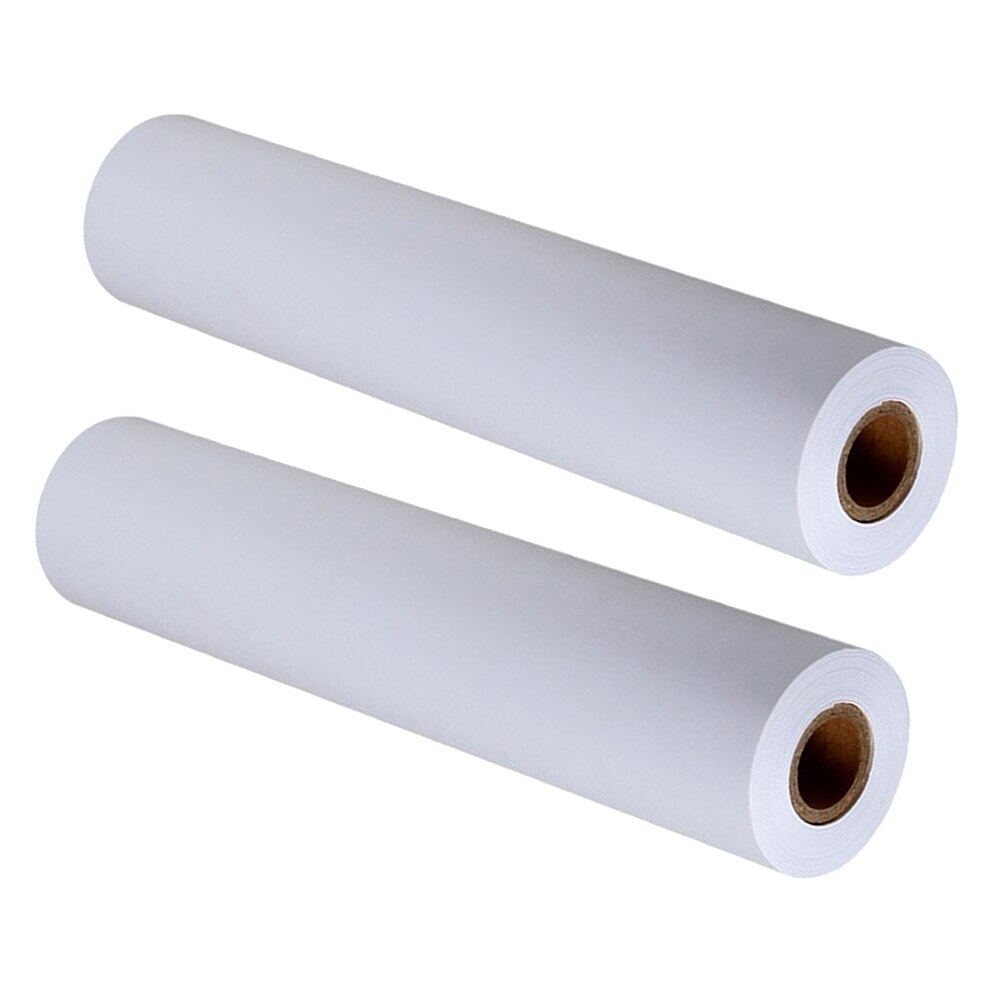 2Pcs Drawing Paper Rolls White Kraft And Crafts Paper Roll Easel Paper