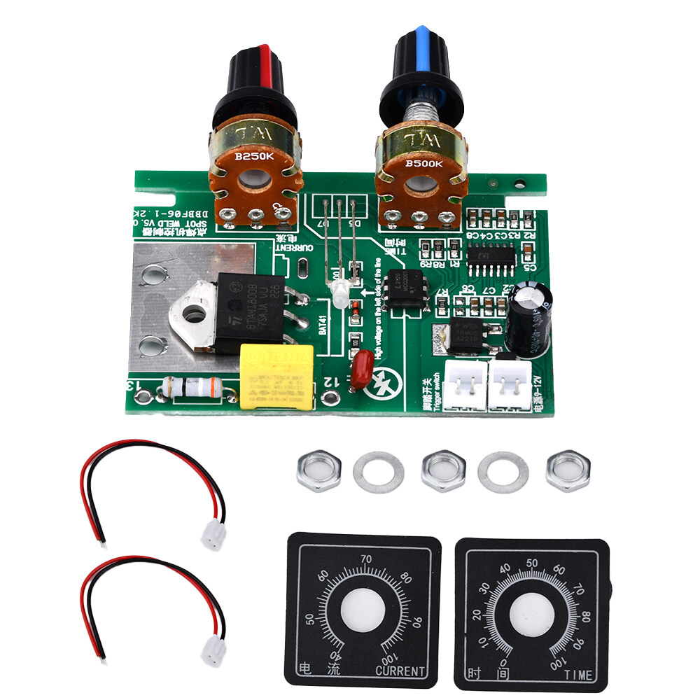 Foriot Spot Welder Control Board Spot Welding Machine Lithium Battery Control Board Kit DIY 18650/26650 Batteries