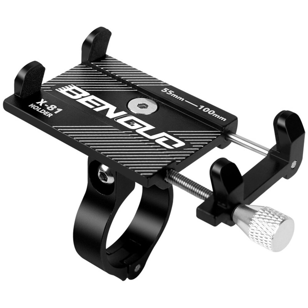 Honrane Aluminium Alloy Bicycle Bike Phone Holder Handlebar Clip Stand Mount Bracket