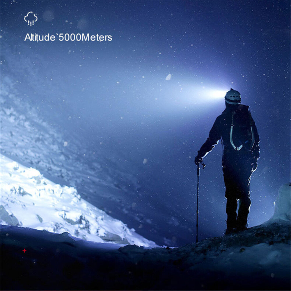 【Original new product】original 5 LED headlight, IPX4 warning function portable outdoor waterproof USB 4 modes flashlight camping lamp powerful flashlight