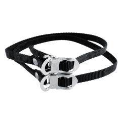 1-Pair MTB BMX Bike Bicycle Pedal High Nylon Straps Clips Replacement Black