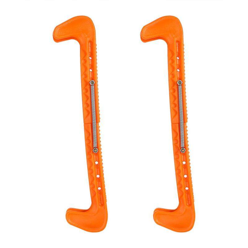 Mua 1 Pair Plastic Ice Hockey Skate Blade Guards Covers Adjustable (orange)