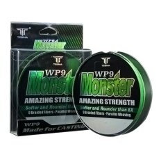LB 100M Anti-winding Compact Anti-wear Durable 9 Strand Braided Fishing Line for Maximum Casting Distance Color:Grass green Line Number:1.2 # 0.18mm