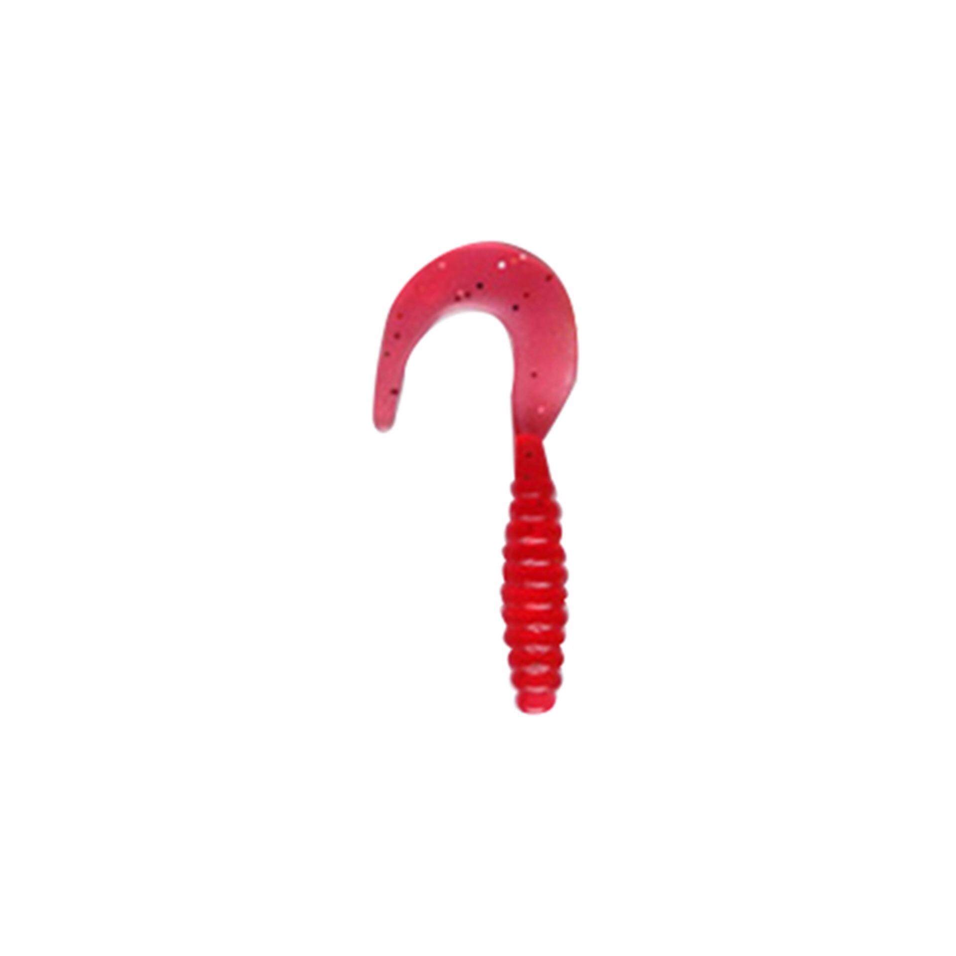 10 Pcs 1.3G 5.5 Cm Lembut Bait Laut Alat Pancing Pancing Umpan Silikon Umpan Lembut Worm Merah-Internasional