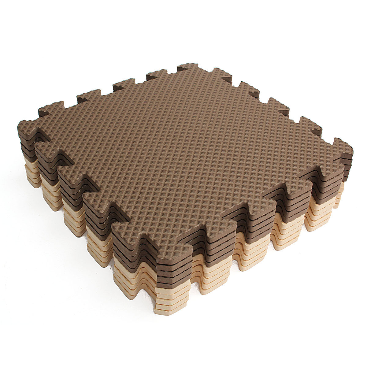 10x Eva Foam Puzzle Exercise Play Mat Interlocking Floor Soft Tiles 12x12'' - intl