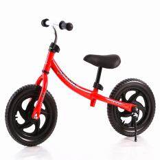 OS 12 Inch Roda Dua Pushbike Anak-anak Latihan Keseimbangan Sepeda dengan Setang Yang Bisa Disesuaikan dan Pelana Warna: Merah Ukuran: 12 Inch