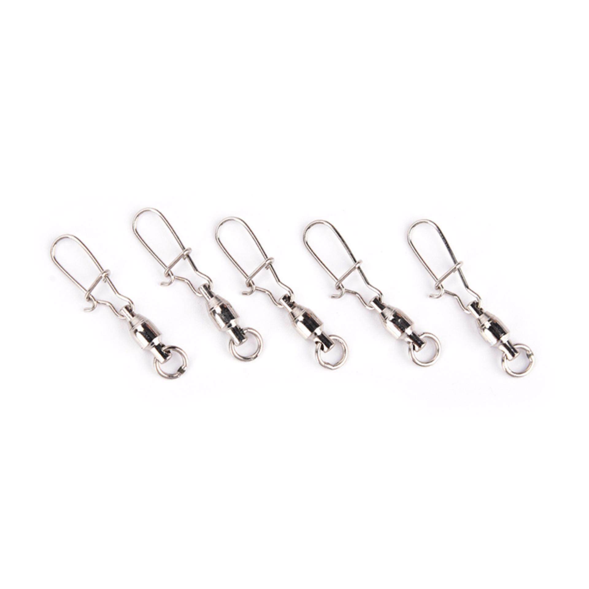 20Pcs Fishing Ball Bearing Fishing Swivels Crane Duo Lock Snap Trolling Rigging Fshing Accessories - intl