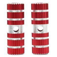 2Pcs Axle Foot Pegs Stunt Pedal For BMX Mountain Bike Bicycle Cycling Cylinder Red