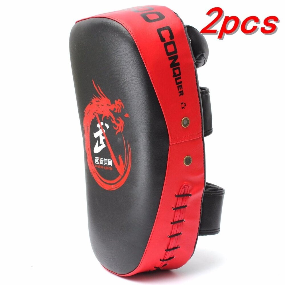 Tokou Punching Pad Kicking Palm Pad Rectangle Foot Target PU Leather Muay Thai Martial Pad Boxing Karate Taekwondo Kick Target Shield Training