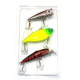 3pcs Fishing Lures Mixed Set Popper Hook (Random Color)