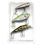 3pcs Fishing Lures Mixed Set Popper Hook (Random Color)