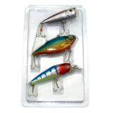 3pcs Fishing Lures Mixed Set Popper Hook (Random Color)