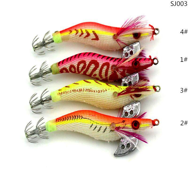 4 Pcs Bercahaya Umpan Pancing Malam Ringan Udang Umpan Bait Suci-Internasional