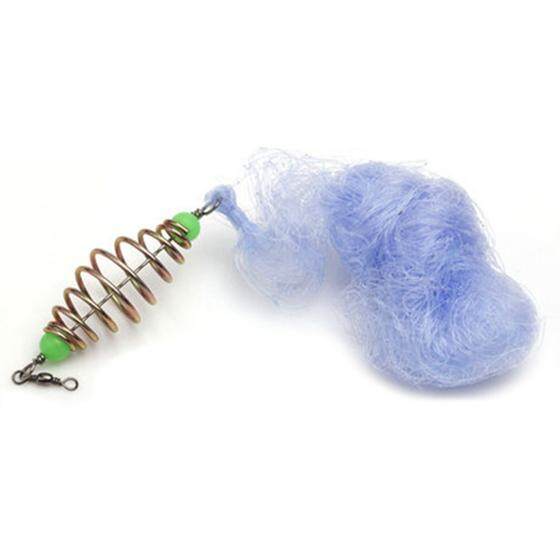 4 Pieces 12 Sized Musim Semi Konektor Memancing Jaring Nilon dengan Manik Bercahaya Carp Lipat Bersih Pancing Tackles Pancing Umpan No. 5 (Biru) (Internasional)-Internasional