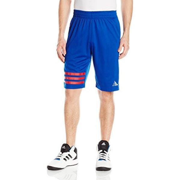 Adidas Bola Basket Pria Maret Madness 3 Garis Celana Pendek, Collegiate Royal Besar-Intl