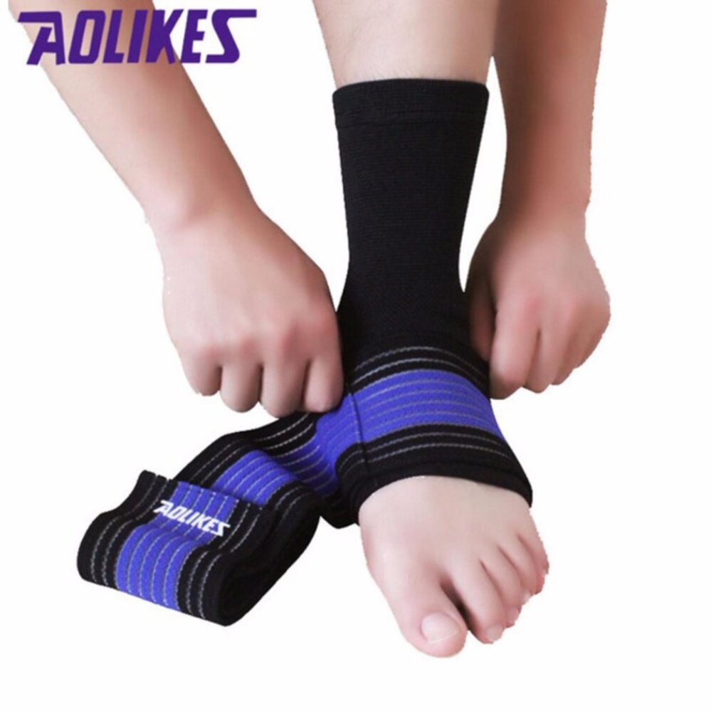 Xukunpeng 2 Pcs Banyak Profesional Olahraga Pergelangan Kaki Tegang Perban Pembungkus Tangan Penyangga Pergelangan Kaki Elastis