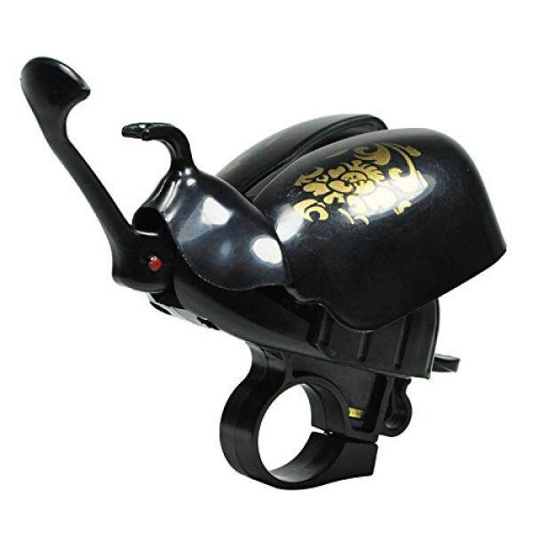 Beetle Bentuk Sepeda Lonceng Lingkaran Sepeda Ride Klakson Alarm (Hitam)-Internasional