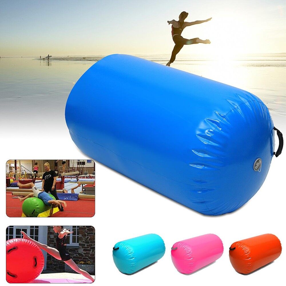 Biru Dapat Diisi Angin Udara Alat Penggulung Rumah Kecil Senam Silinder Gimnasium Senam Sorotan 100 Cm Kami-Internasional