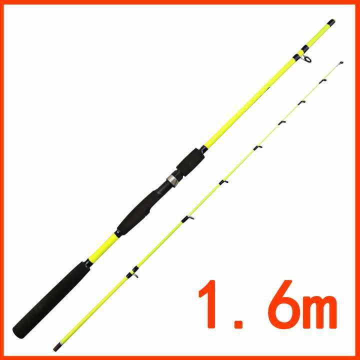 Convenient Telescopic Rotary Casting Fishing Rod Glass Steel High Performance Fishing Rod 1.6m